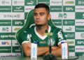 Andreas Pereira durante apresentação no Palmeiras