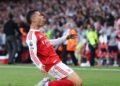 Martinelli comemora gol do Arsenal contra o City