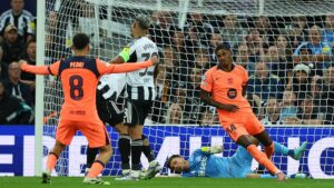Rashford comemorando gol pelo Barcelona