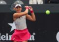 Bia Haddad em ação no SP Open
