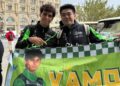 Bortoleto e Brady no GP do Azerbaijão.