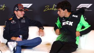 Verstappen e Bortoleto na F1.