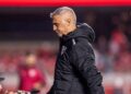 Hernán Crespo em jogo do São Paulo contra a LDU