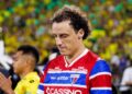 David Luiz com a camisa do Fortaleza