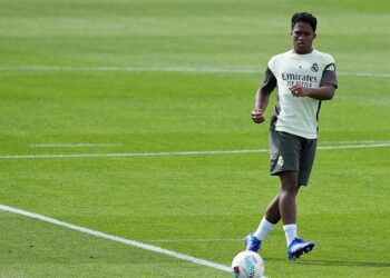 Endirkc durante treino do Real Madrid