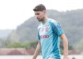 Jorginho em treino do Flamengo