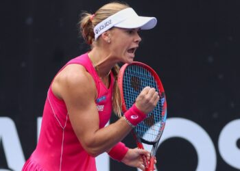 Laura Pigossi em ação no SP Open