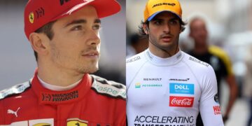 Rivalidade Leclerc e Sainz mostra tensão na Ferrari