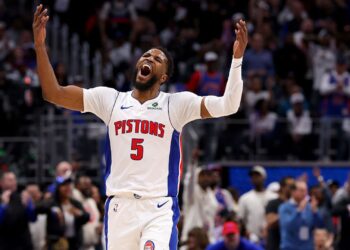 Malik Beasley em jogo da NBA