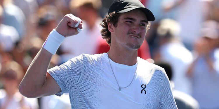 João Fonseca em partida do US Open