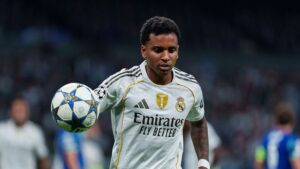 Rodrygo voltou a ser titular do Real Madrid na Champions