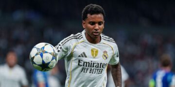 Rodrygo voltou a ser titular do Real Madrid na Champions