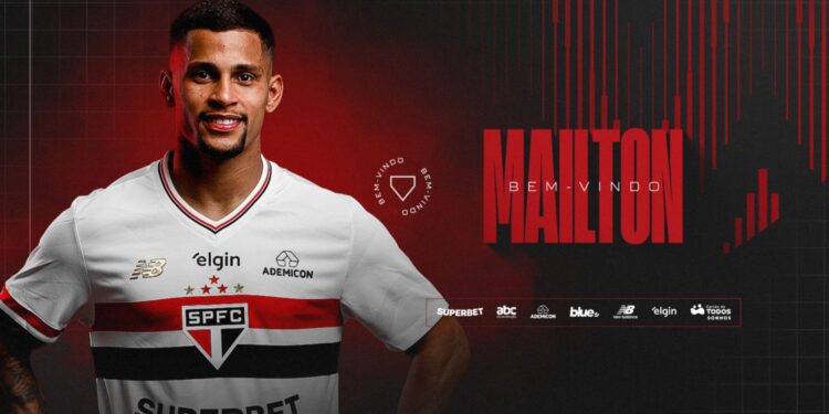 Mailton é anunciado como jogador do São Paulo