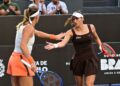 Luisa Stefani e Timea Babos na final do SP Open
