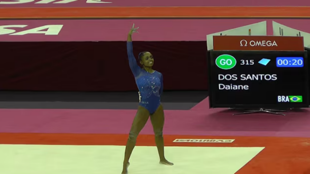Relembre o primeiro ouro do Brasil na ginástica artística com Daiane dos Santos em 2003