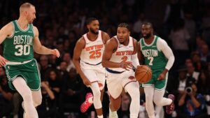 Lance do jogo New York Knicks x Boston Celtics