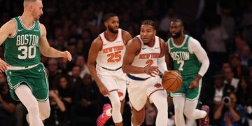 Lance do jogo New York Knicks x Boston Celtics