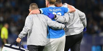 Kevin De Bruyne sofre lesão na coxa e vai desfalcar o Napoli