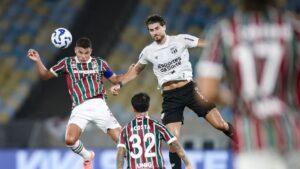 Lance da partida entre Fluminense e Ceará -