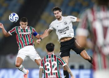 Lance da partida entre Fluminense e Ceará -