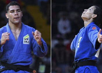 Gabriel Falcão e Jéssica Pereira levaram o Brasil ao topo - Foto: Divulgação