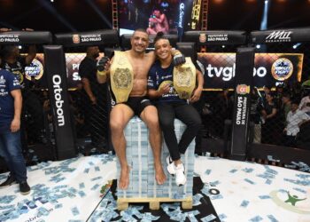 Marcelo Medeiros e Leidiane Fernandes são os primeiros campeões do Fight do Milhão - Foto: Carlos Ventura