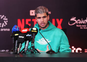Carlos Alcaraz durante entrevista