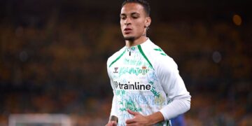 Antony em jogo do Real Betis