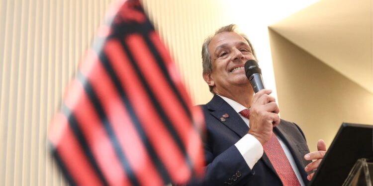 Foto do presidente do Flamengo Bap