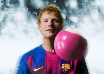 Barcelona fechou parceria com Ed Sheeran para o El Clásico
