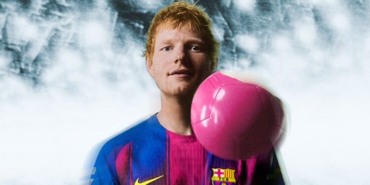 Barcelona fechou parceria com Ed Sheeran para o El Clásico