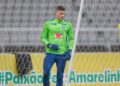 Bento em treino da Seleção Brasileira