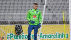 Bento em treino da Seleção Brasileira