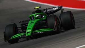 Gabriel Bortoleto durante sprint classificatório