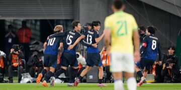 Japão buscou a virada e venceu o Brasil em amistoso