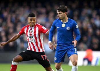 Chelsea em ação contra o Sunderland na Premier League