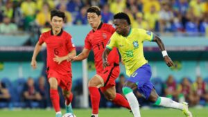 Lance de Coreia do Sul x Brasil na Copa do Mundo de 2022