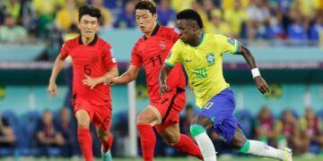 Lance de Coreia do Sul x Brasil na Copa do Mundo de 2022