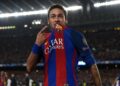 Neymar comemorando gol pelo Barcelona