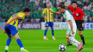 Matheus Gonçalves em jogo do Ah-Ahli