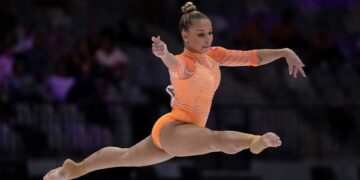 Flavia Saraiva em ação no Mundial