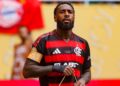 Gerson durante jogo do Flamengo no Mundial de Clubes da Fifa