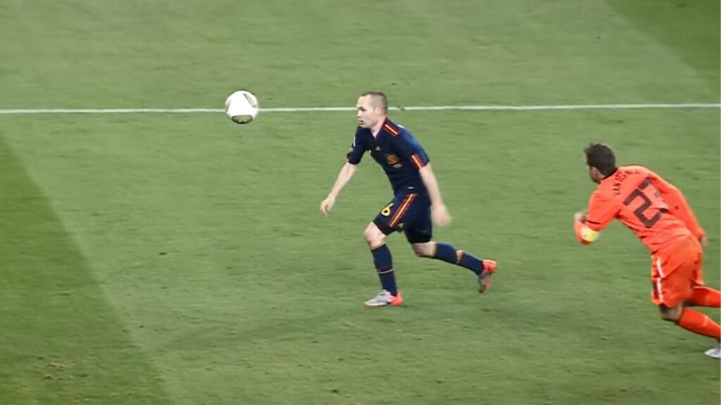 A emoção do gol de Iniesta na final da Copa do Mundo 2010