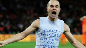 A emoção do gol de Iniesta na final da Copa do Mundo 2010