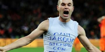 A emoção do gol de Iniesta na final da Copa do Mundo 2010