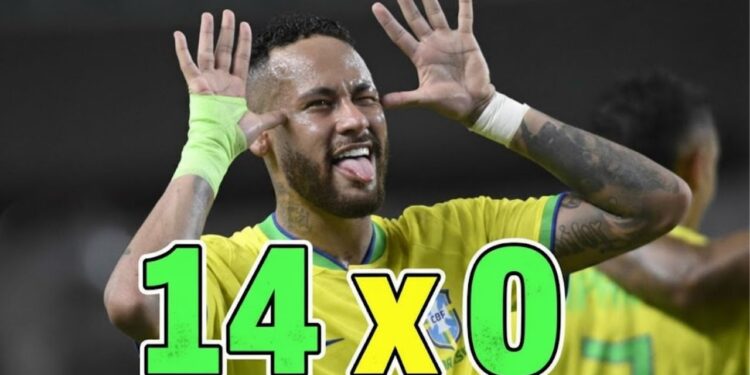 As maiores goleadas da história da seleção brasileira