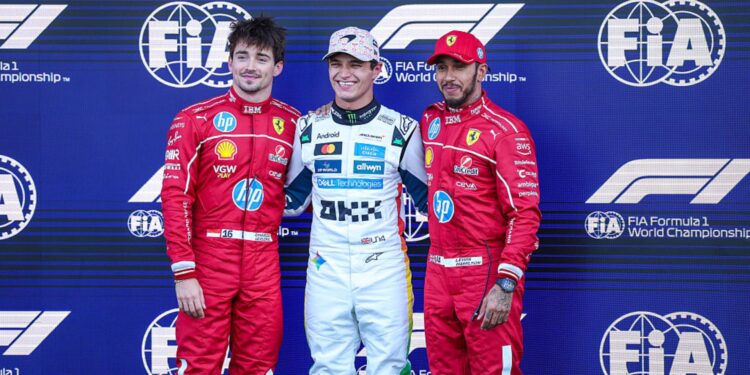 Hamilton vai largar logo atrás de Norris