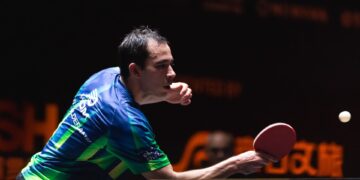 Hugo Calderano segue em boa fase no tênis de mesa