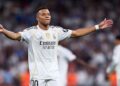 Mbappé comemorando pelo Real Madrid