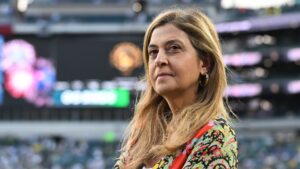 Leila Pereira, presidente do Palmeiras.